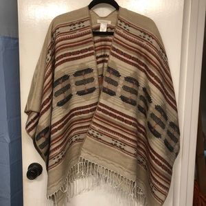 Francesca’s cape poncho. NWOT